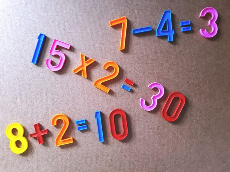 Colorful Elementary Maths Board for Teaching Kids