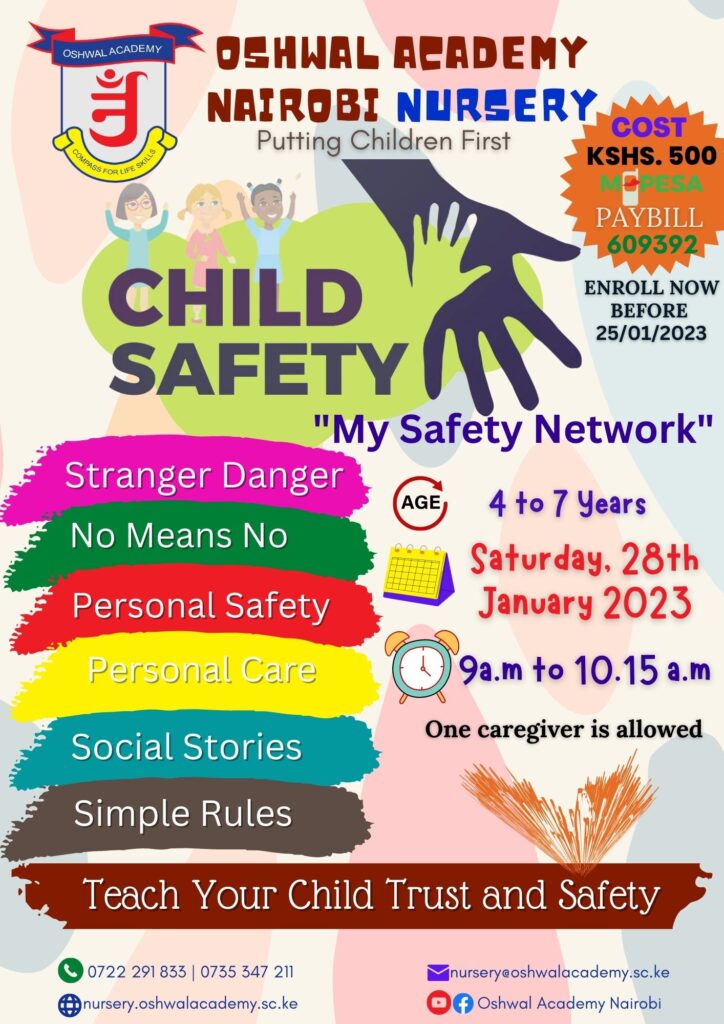 CHILD SAFETY | Oshwal Academy Nairobi - Nursery