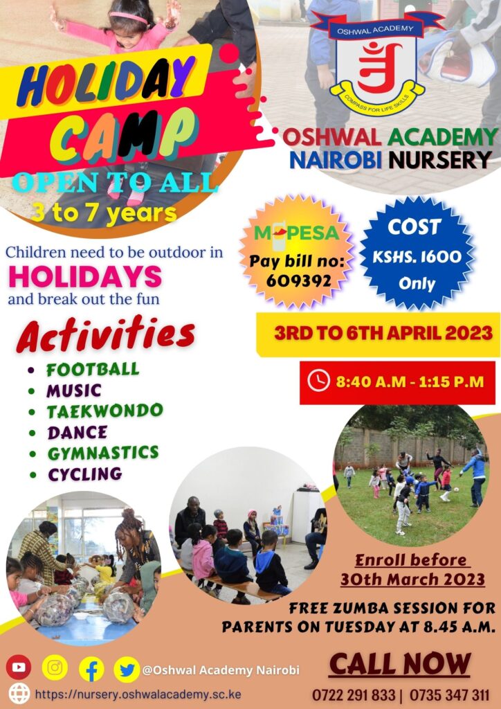 HOLIDAY CAMP Oshwal Academy Nairobi Nursery